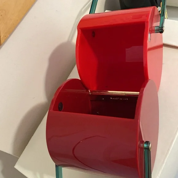 Impossible to find RARE Charlotte Olympis Cherry on Top Perspex Bag - Picture 3 of 5